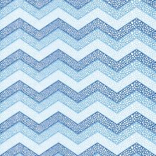 Blue Bubbles Chevron Pattern Wallpaper