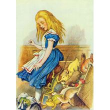Alice Upsets the Jury-Box Wall Mural