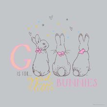 Good Little Bunnies - Grey Wall Mural