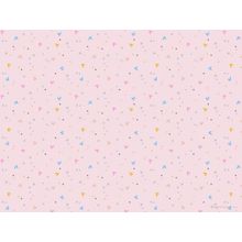 Flopsy Bunnies Ditsy Hearts - Pink Wallpaper