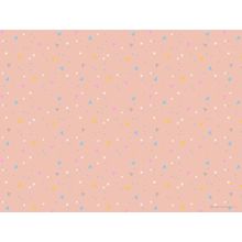 Flopsy Bunnies Ditsy Hearts - Dark Pink Wallpaper