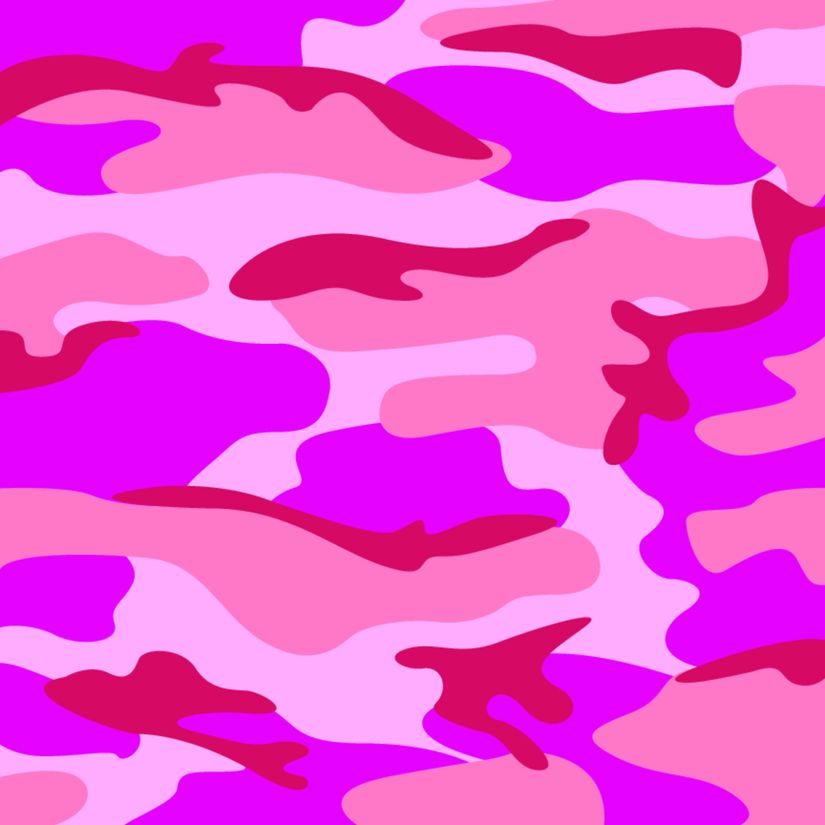 Pink camouflage Wallpaper - Peel and Stick or Non-Pasted