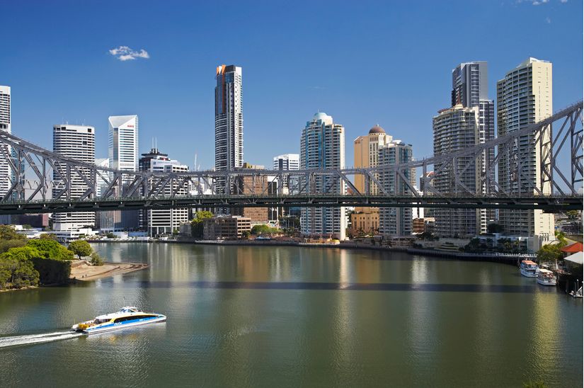 Story Bridge & Brisbane River (Wall) Mural - Murals Your Way