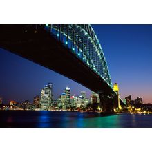 Sydney Harbour Bridge At Dusk Wall Mural