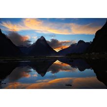 Sunset - Mitre Peak, New Zealand Wall Mural