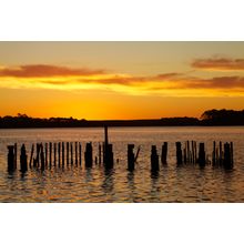 Sunset Over Macquarie Harbor Wall Mural