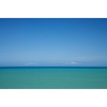 Across The Sea To Snowy Mountains Wall Mural