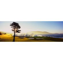 Pebble Beach Golf Links - 18th Hole Sunset Wall Mural