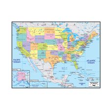 United States Map 2 Wall Mural