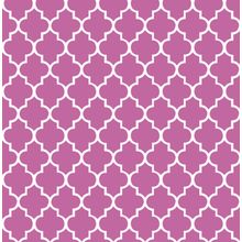 Radiant Orchid Quatrefoil Wallpaper