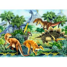 Dino Valley Landscape Mural Wallpaper