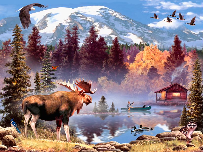 Moose-Full-Mural-Wallpaper