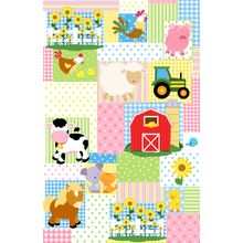 Farm Friends Patchwork Wall Mural