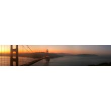 Sunrise Over Golden Gate Bridge Wall Mural