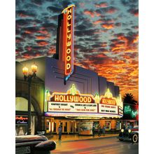 Hollywood Theater Mural Wallpaper