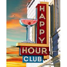 Happy Hour Club Wall Mural