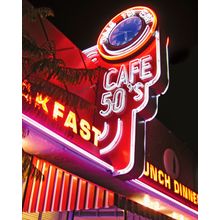Cafe 50's Wall Mural