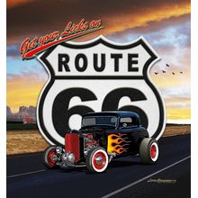 Route 66 (Sunset) Wall Mural
