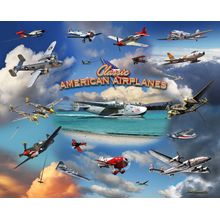 Classic American Airplanes Mural Wallpaper
