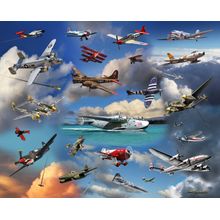 Classic Airplanes Wallpaper Mural