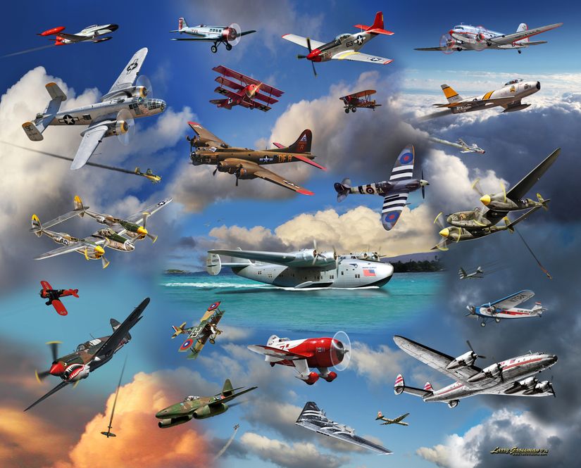 vintage airplane wallpaper