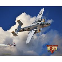 B-25 Mitchell Bomber Wall Mural