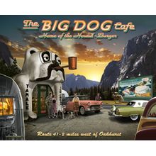 Big Dog Cafe Wall Mural