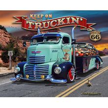 Keep On Truckin' On Route 66 Wall Mural