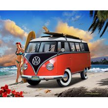 Surfin' Safari VW Wall Mural