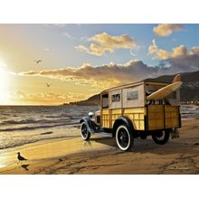 Woodie At Sunset Wall Mural