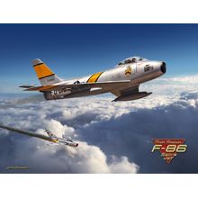 F-86 Sabre Jet Mural Wallpaper