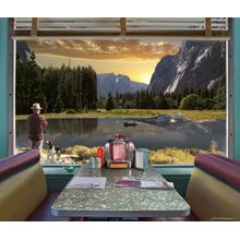 Yosemite Diner Booth Wall Mural