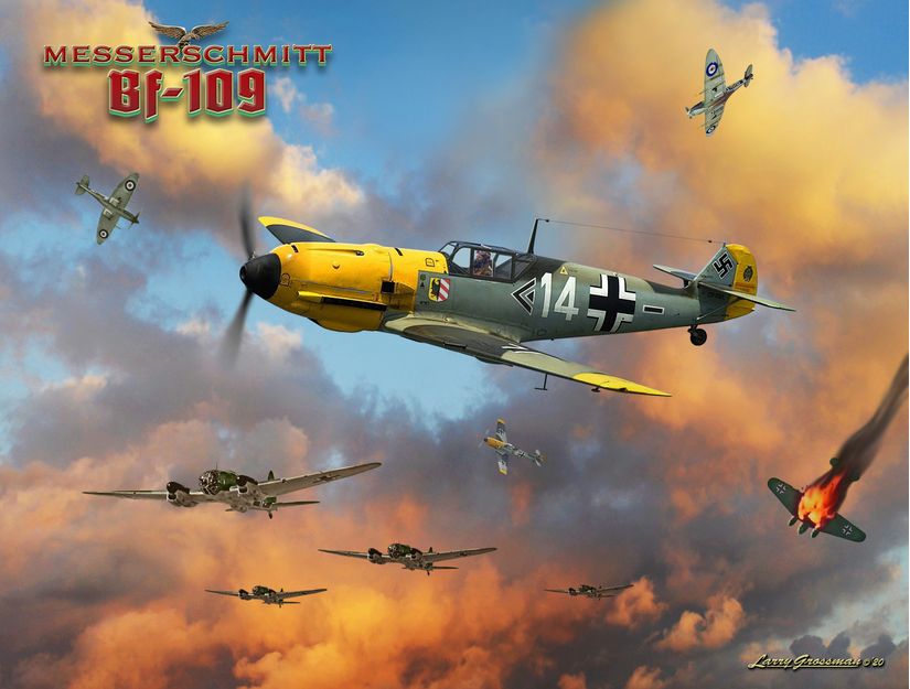 Messerschmitt-BF-109-Battle-Of-Britain-Wall-Mural