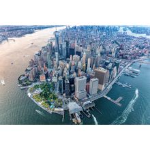 Aerial Of Lower Manhattan Wall Mural
