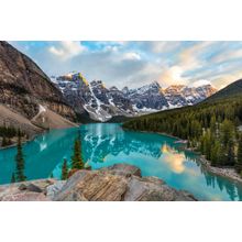 Moraine Lake Valley of the Ten Peaks Wall Mural