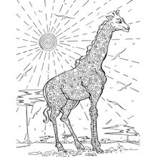 Colorable Giraffe Wall Mural