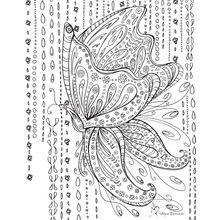Colorable Butterfly Wall Mural
