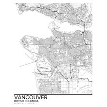 Map Of Vancouver BC Wallpaper Mural
