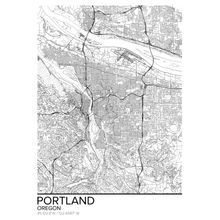 Map Of Portland Oregon Wallpaper Mural