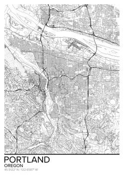 portland zip code map