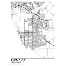 Map Of Oxnard California Wall Mural