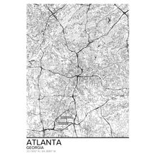 Map Of Atlanta Georgia Wall Mural