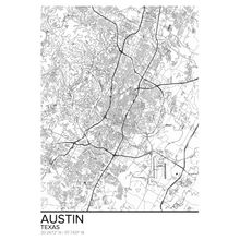 Map Of Austin Texas Wallpaper Mural
