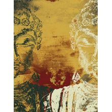 Buddhas-Yellow Wall Mural