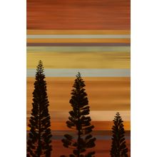 Sunset Tree Silhouette Wall Mural