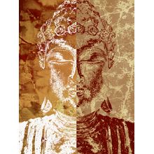 Buddhas-Red Wall Mural