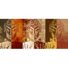Three Buddhas Wall Mural