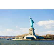 Ellis Island And Statue of Liberty Wall Mural