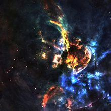 Star Field In Deep Space Wall Mural