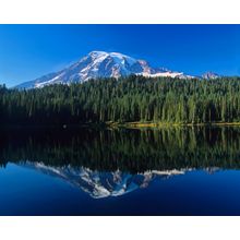Mount Rainier And Mirror Lake Wall Mural